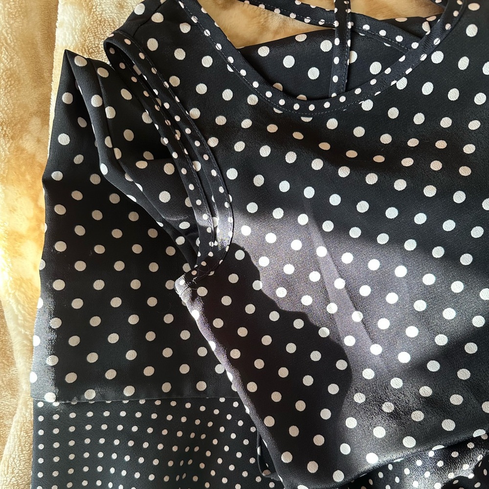 Black and White Polka Dot Dress